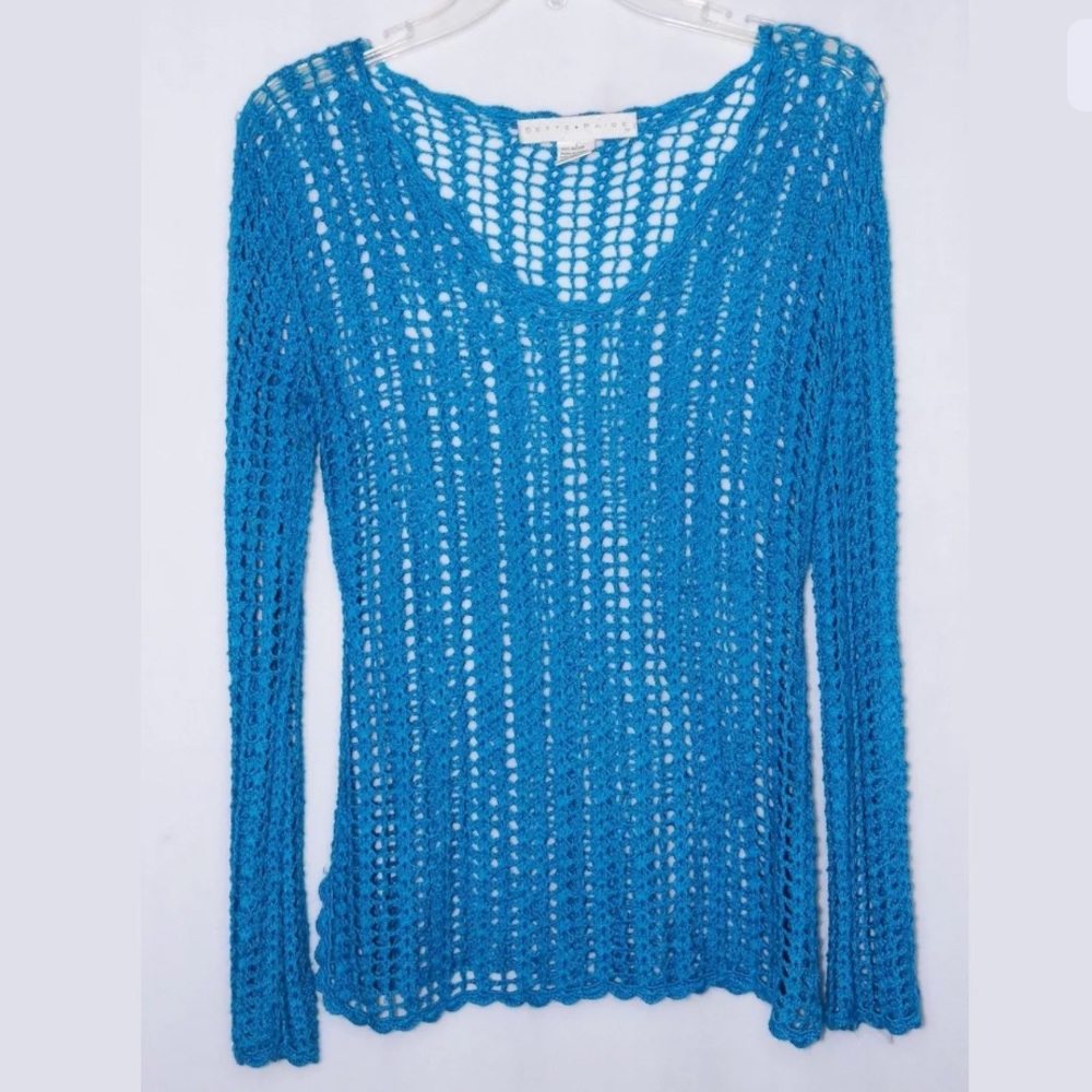 Bette Paige Open Knit Top Medium-Large
